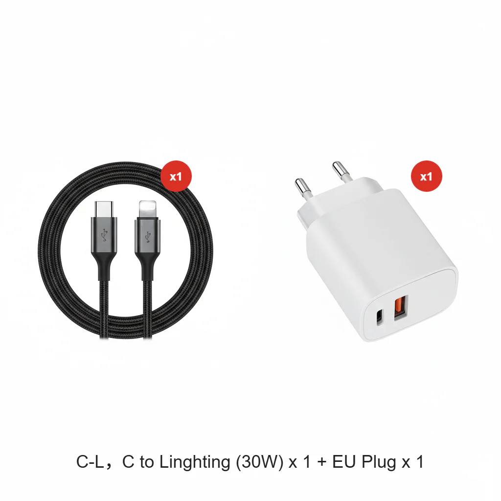 240-W-Schnellladekabel mit verstellbarem Handyhalter