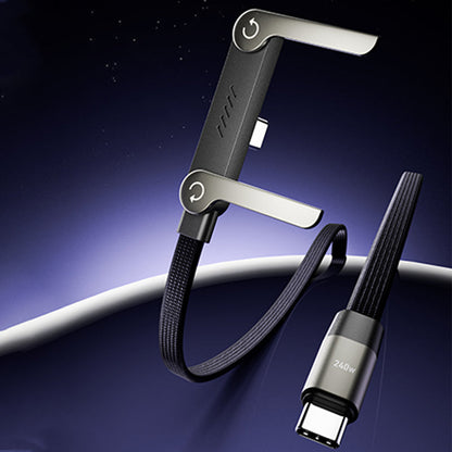 240-W-Schnellladekabel mit verstellbarem Handyhalter