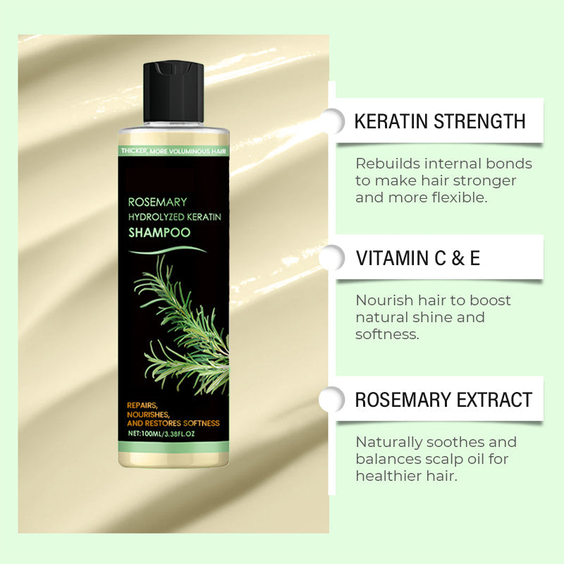Rosmarin Hydrolysiertes Keratin Shampoo
